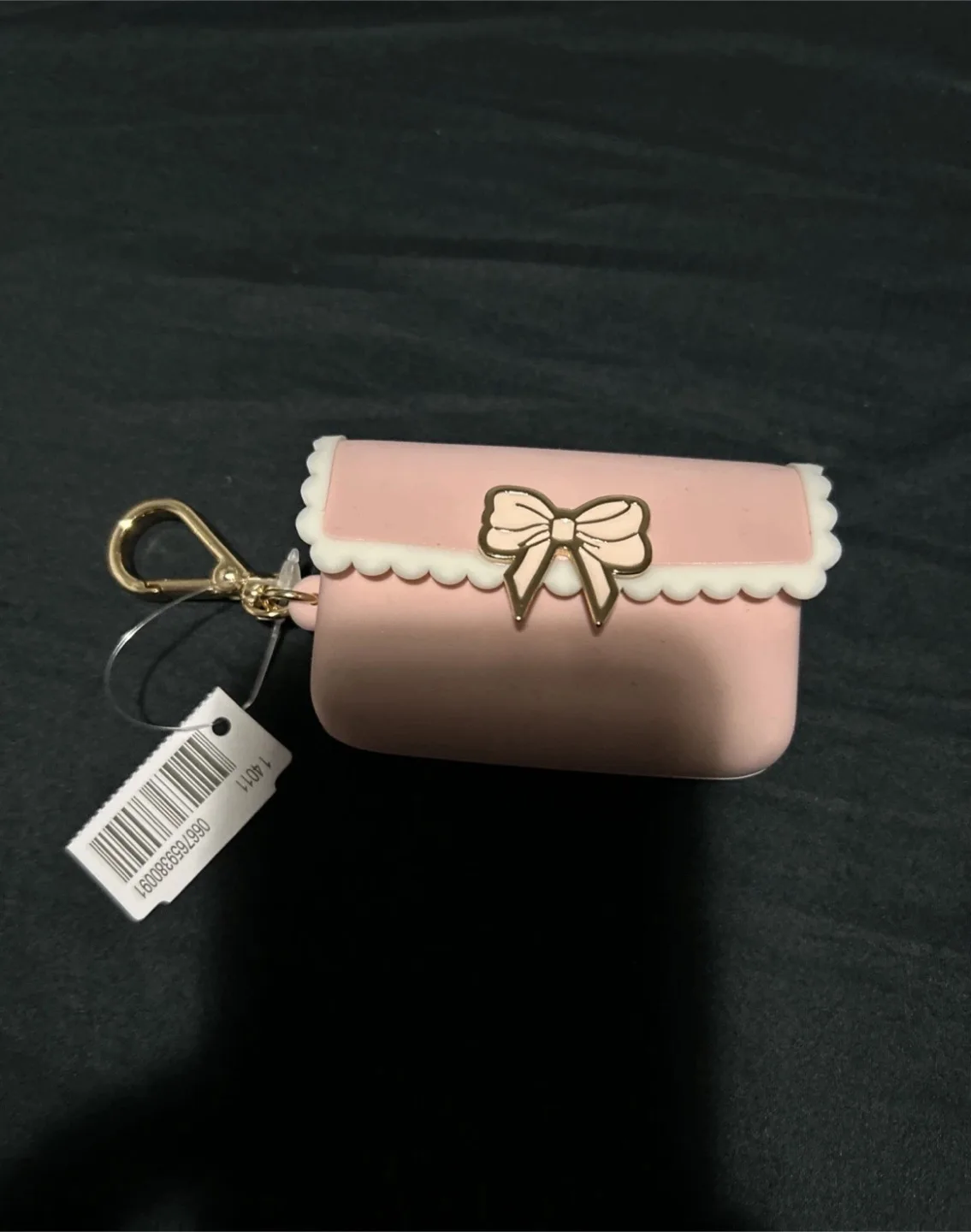 Bath & Body Works Pink Bow Purse Pocket*Bac* Holder thumbnail
