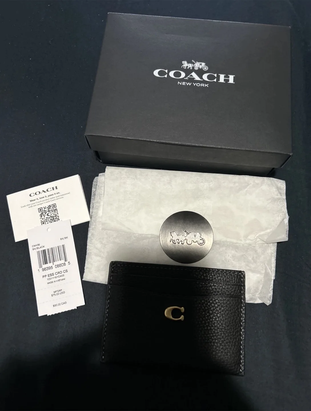 Coach Card Holder With Box Authentic thumbnail