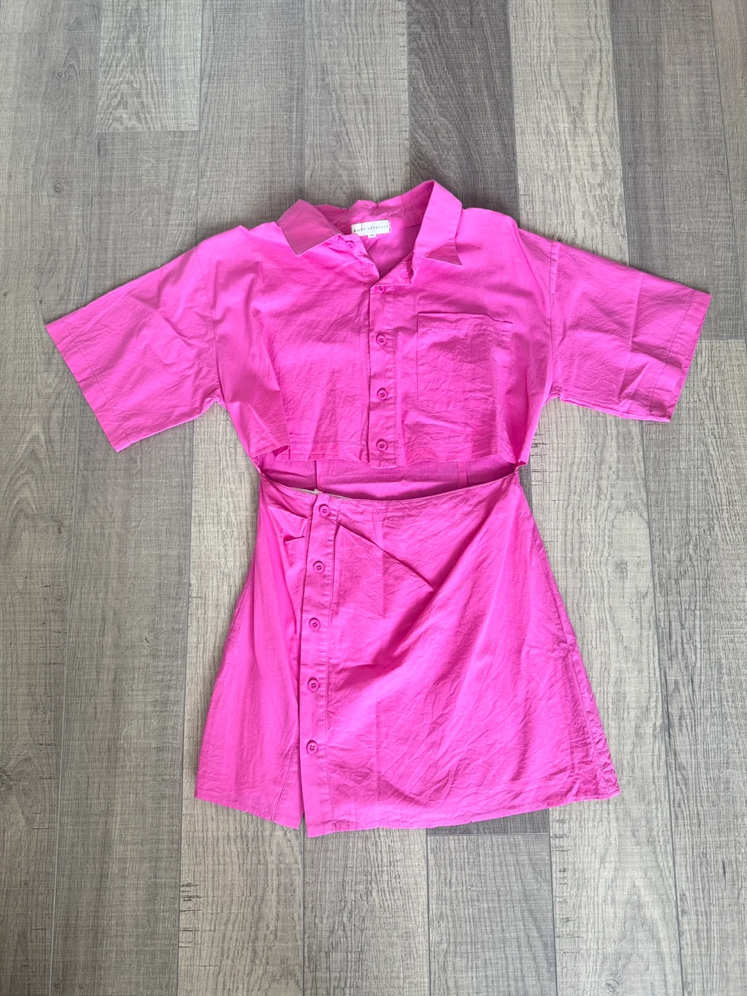 Riley Apparels Pink Cut Out Dress size m thumbnail