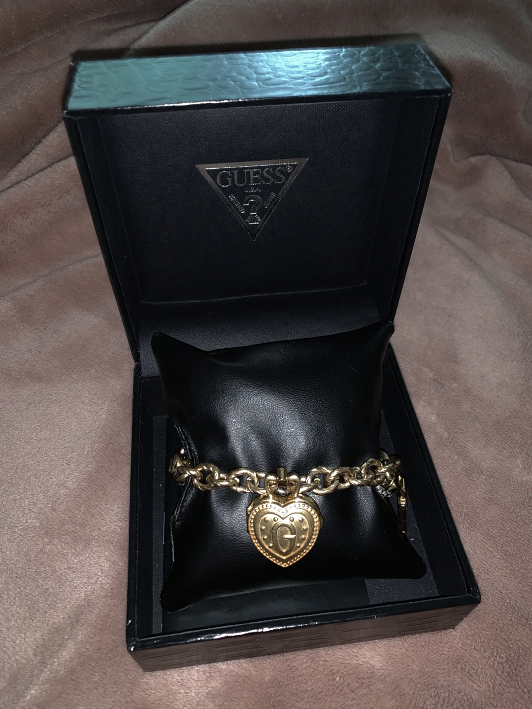 Vintage Guess Gold Heart Watch Bracelet