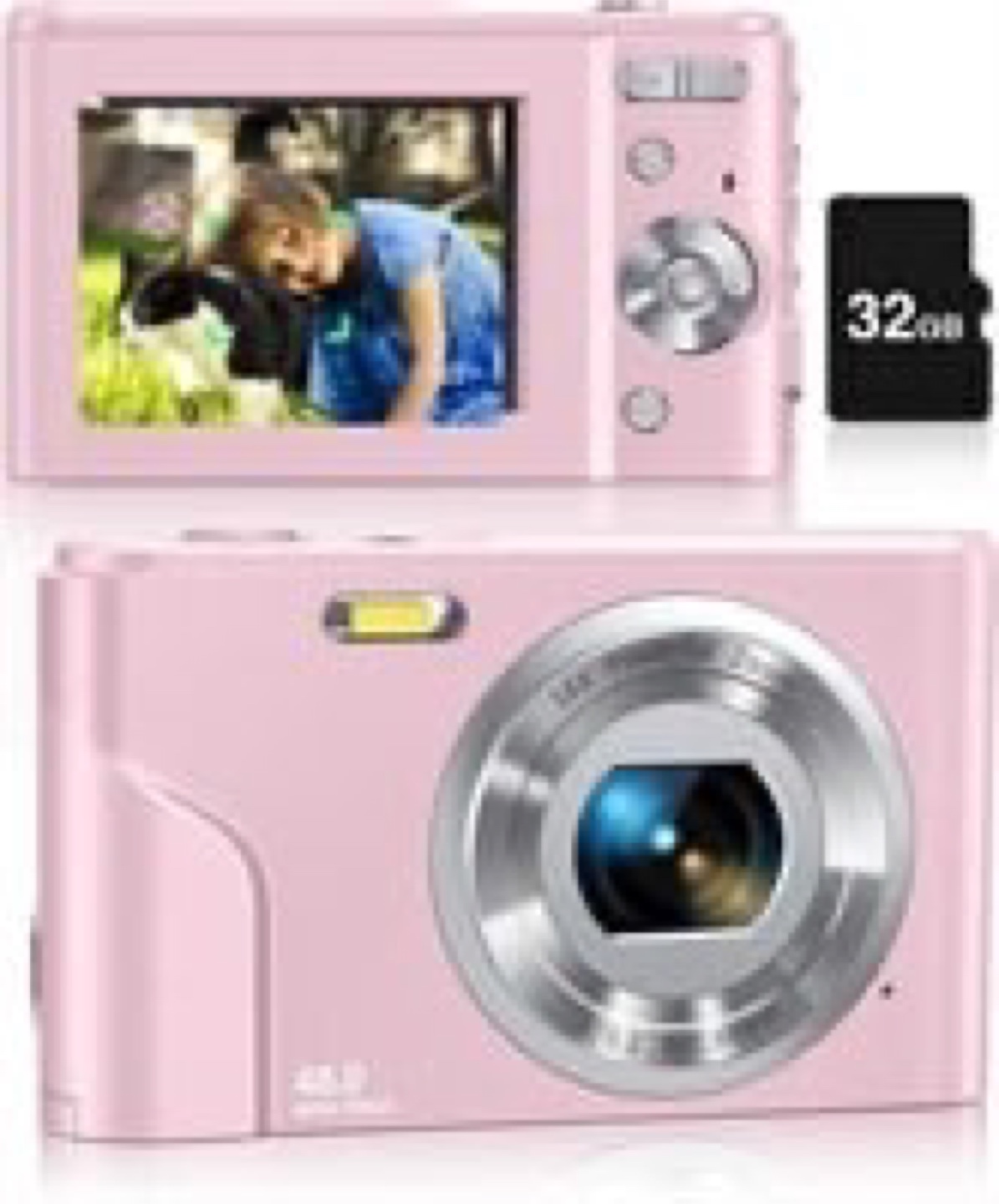 CAMKORY Digital Camera Autofocus with 32 GB Card Portabl