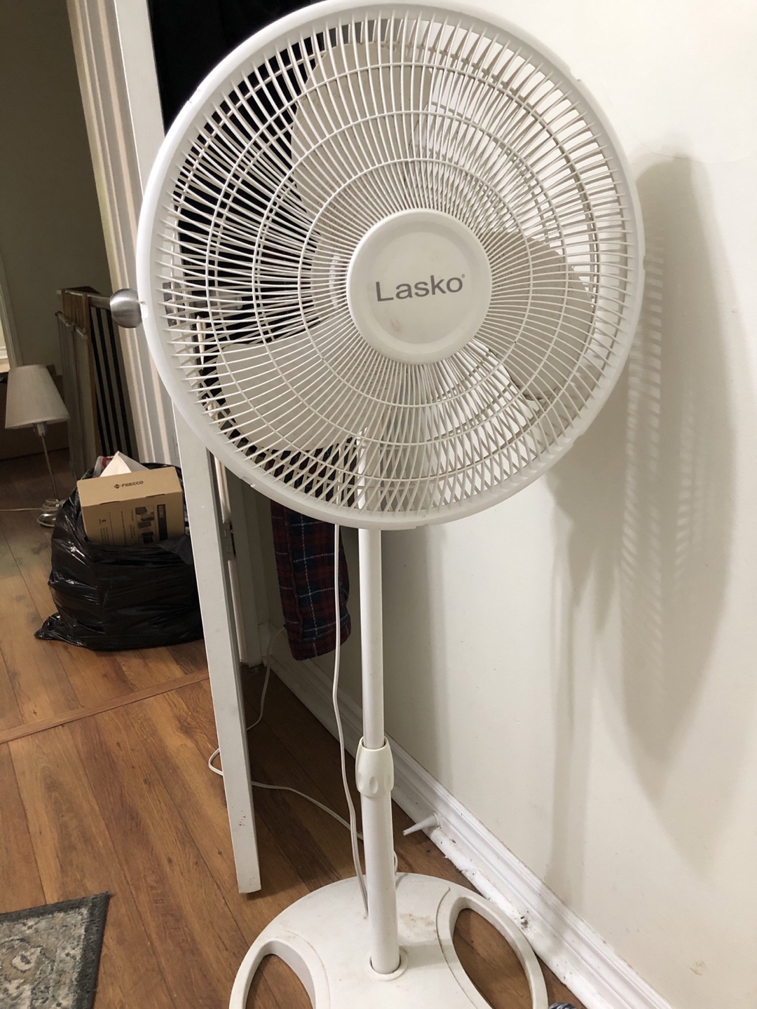 Lasko White Pedestal Fan