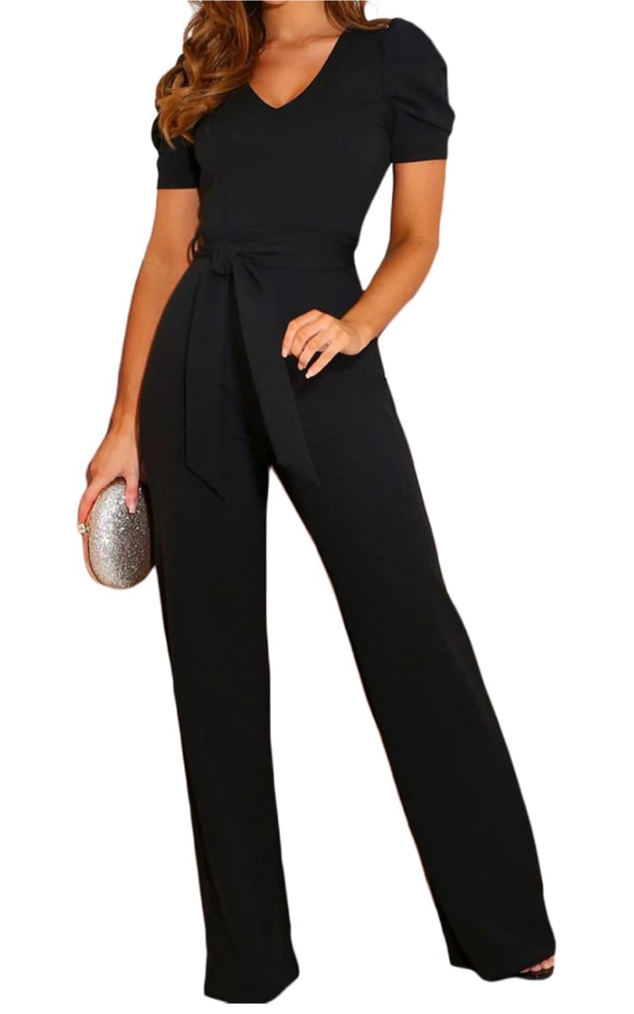 Black Jumpsuit with Belt