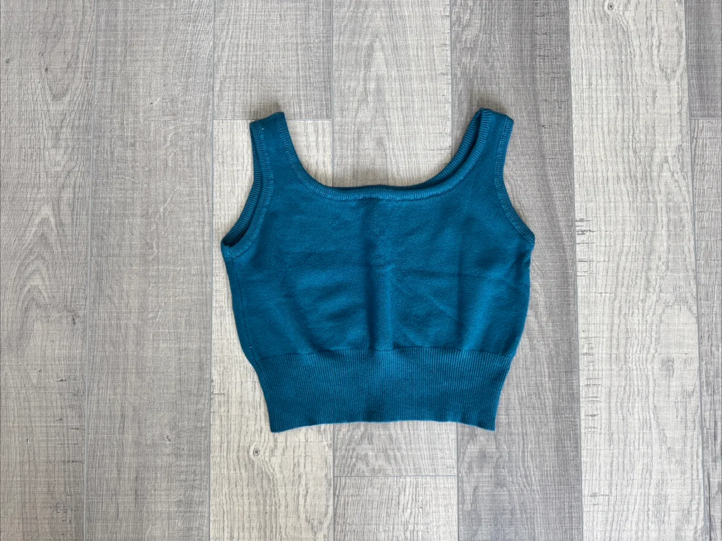 Teal Knit Tank Top thumbnail
