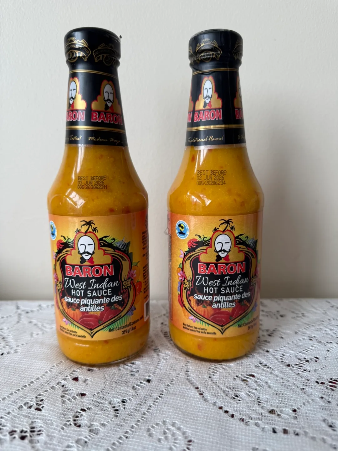 2 West Indian Hot Sauce Bottles $4 Each (2026 Expiry) image indicator(2)