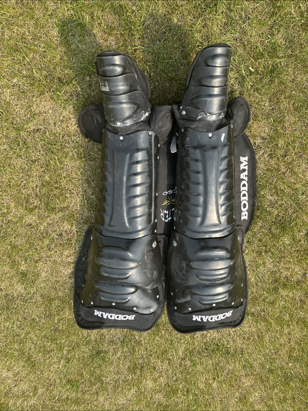 Used Black Lacrosse Goalie Pads