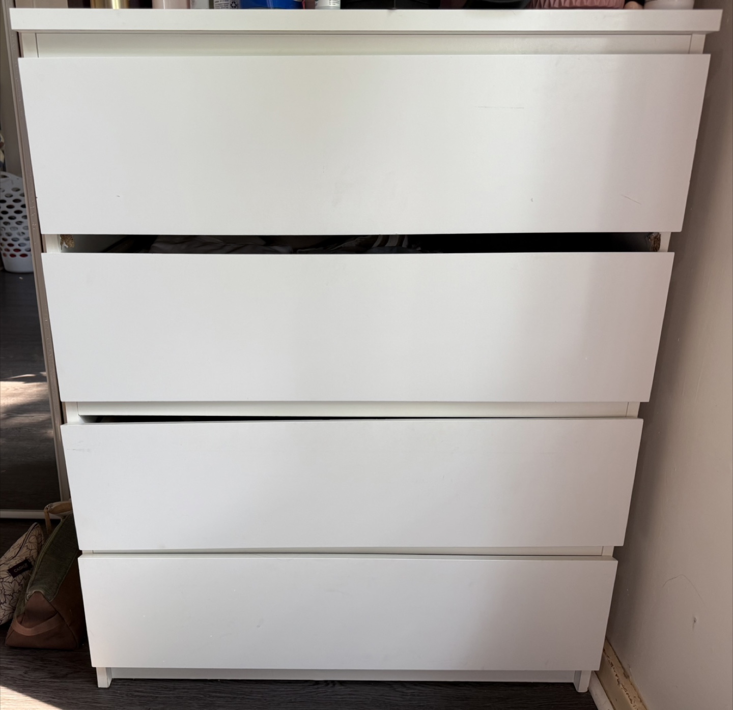 White 4-Drawer Dresser