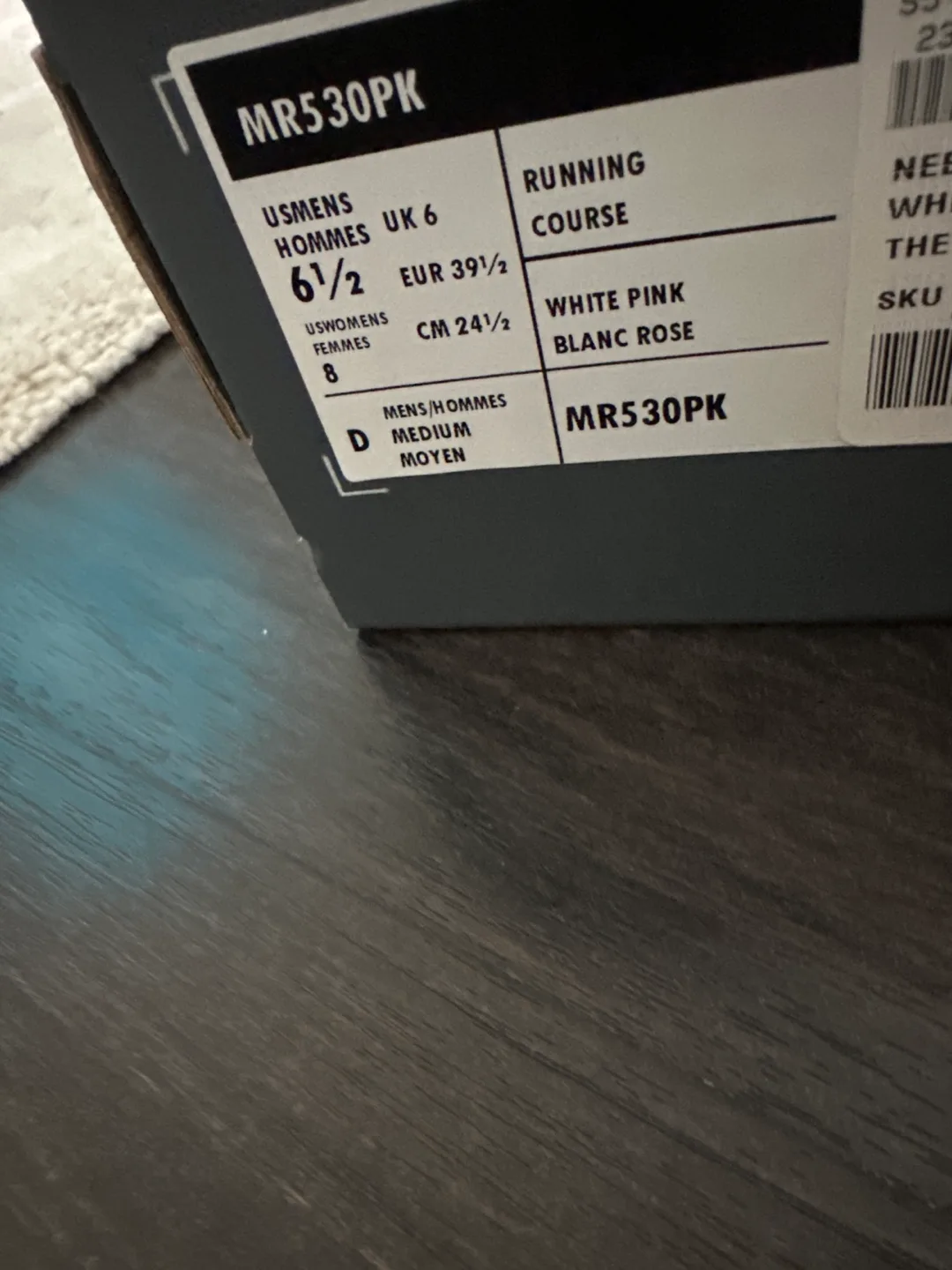 New Balance 530 Running Shoes White Pink 6.5 US image indicator(4)