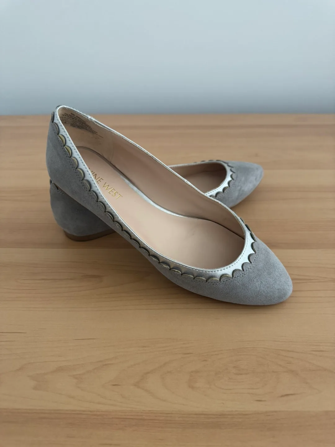 Nine West Grey Flats thumbnail