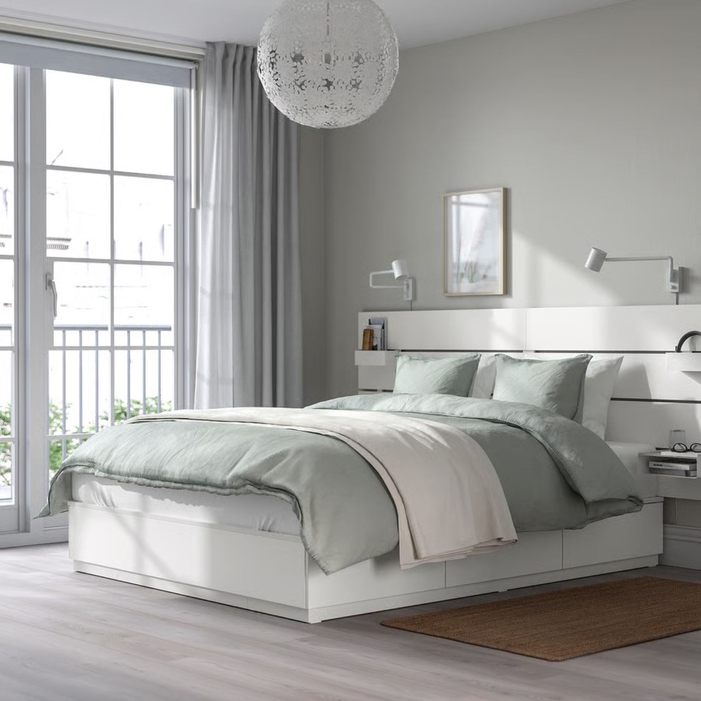 💎 41% OFF! IKEA NORDLI King Bed + Headboard – Like New! 🛏️ - photo 3