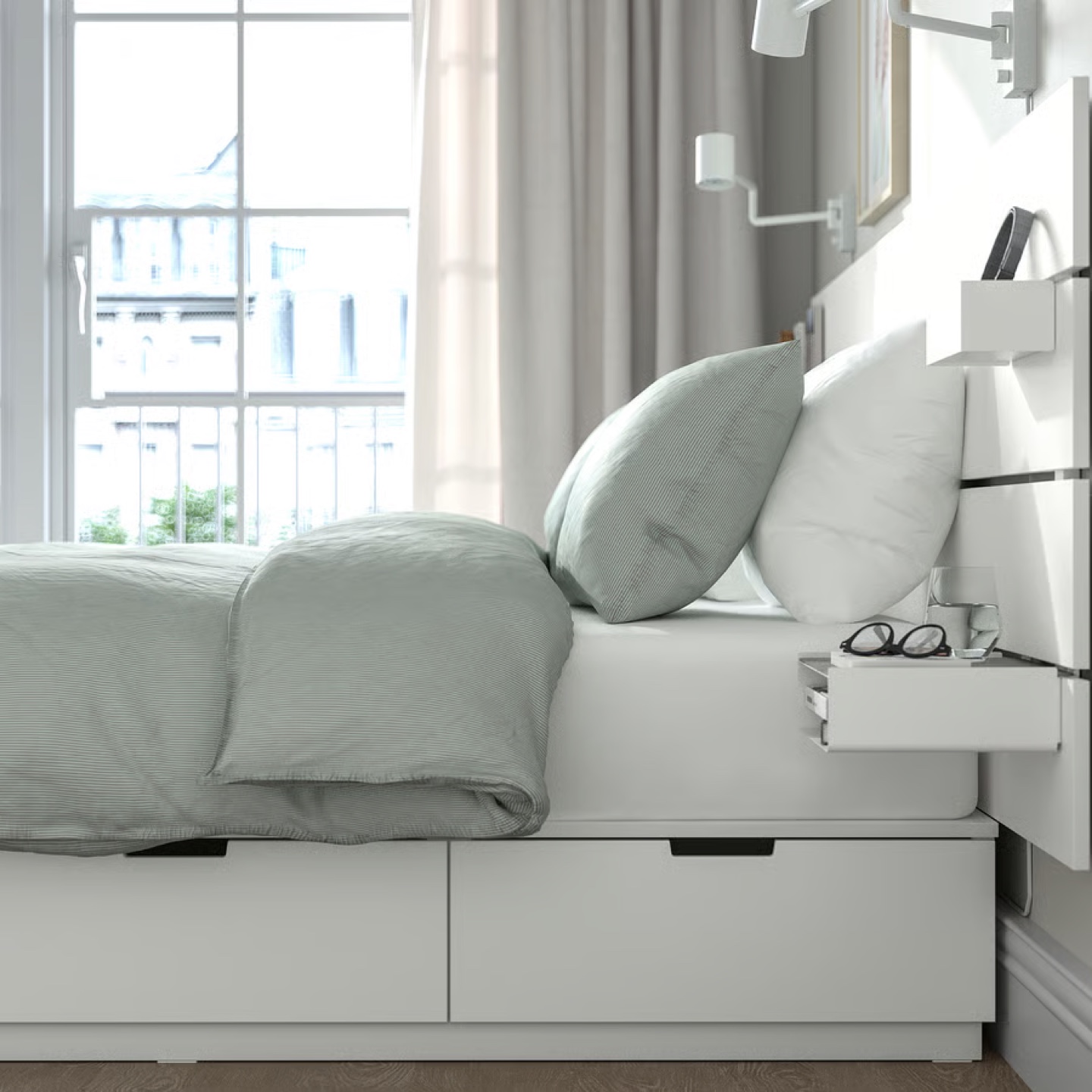 💎 41% OFF! IKEA NORDLI King Bed + Headboard – Like New! 🛏️ - photo 2
