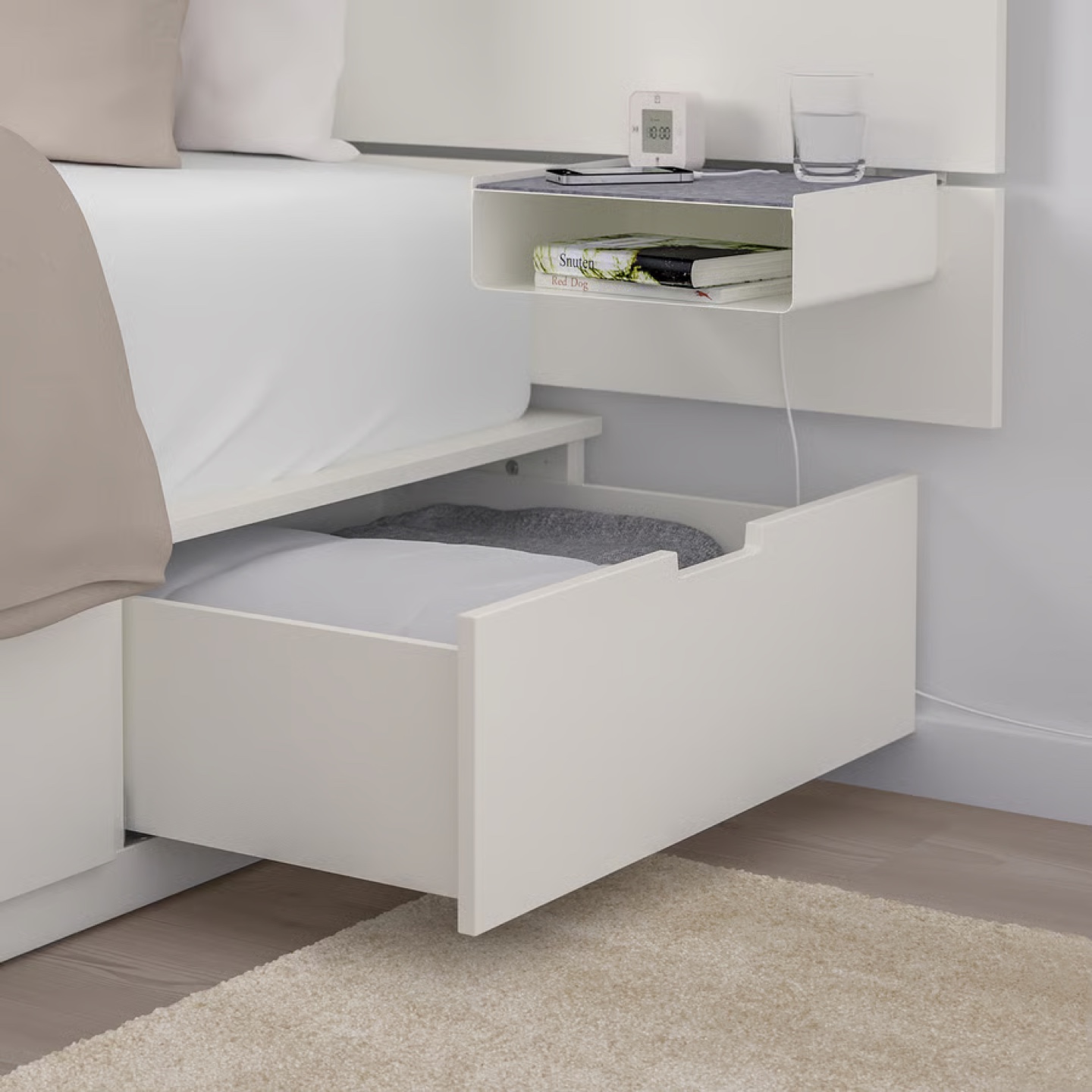 💎 41% OFF! IKEA NORDLI King Bed + Headboard – Like New! 🛏️ - photo 5