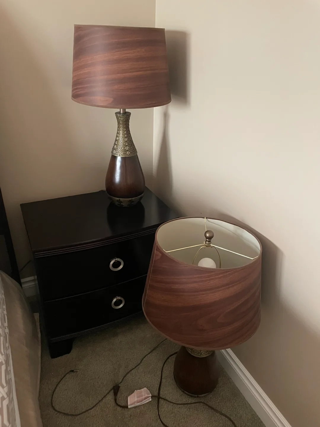 Matching Table Lamps and Nightstand thumbnail