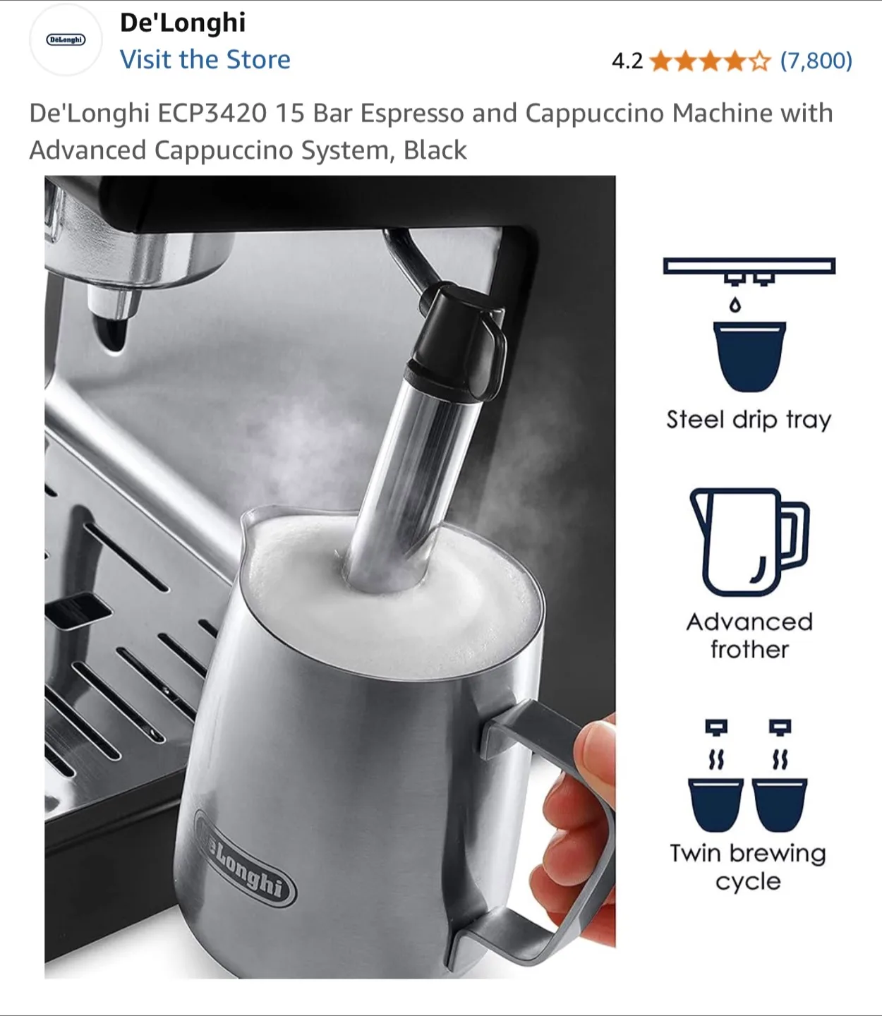 Delonghi - 15 Bar Espresso & Cappuccino image indicator(7)