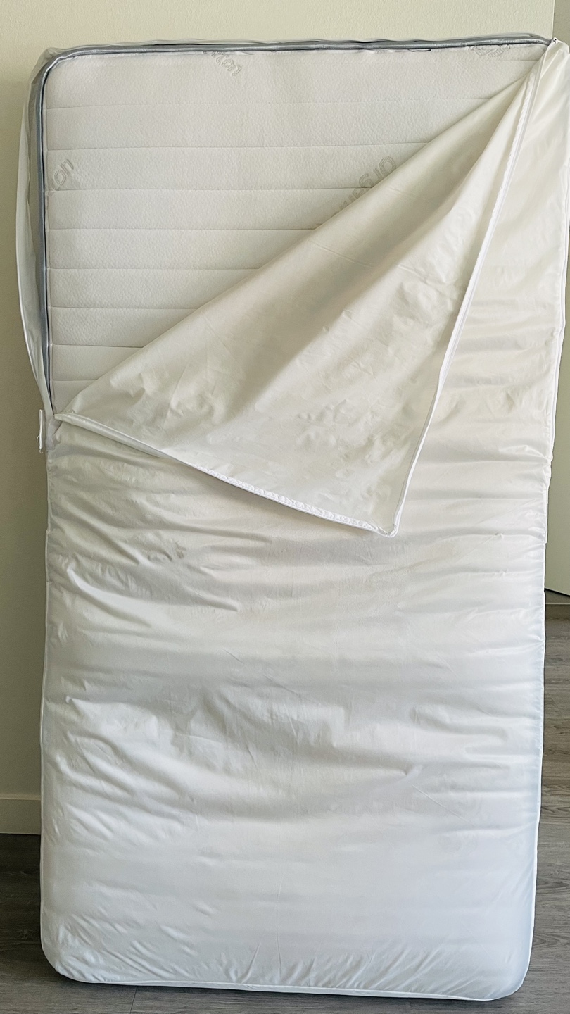 12” Twin Size Mattress – Like New + Bed Bug Protector Included!