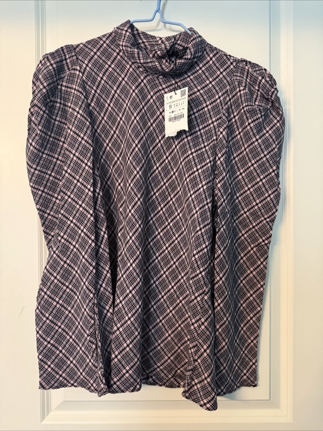 Zara Plaid Blouse