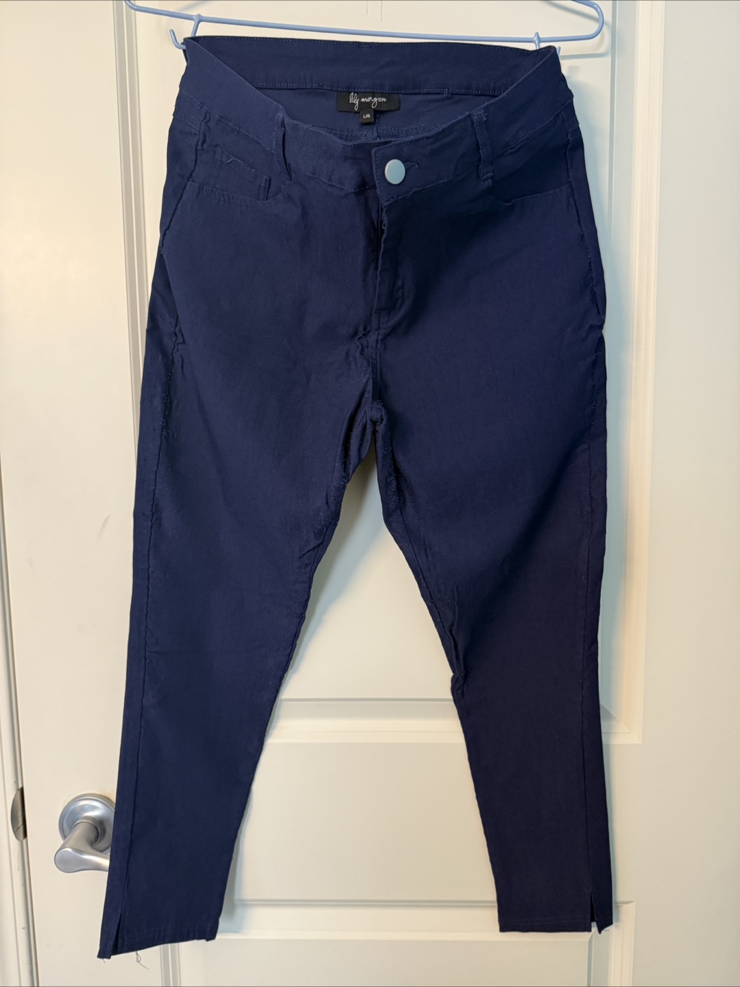 Navy Stretch Pants