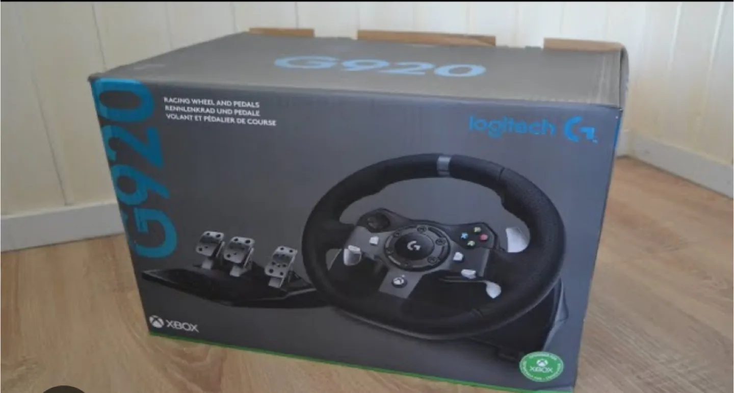 Brand New Logitech G920 Racing Wheel and Pedals image indicator(2)
