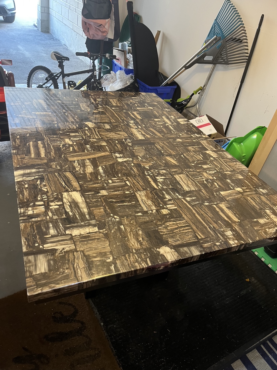Large dark wood table - photo 2