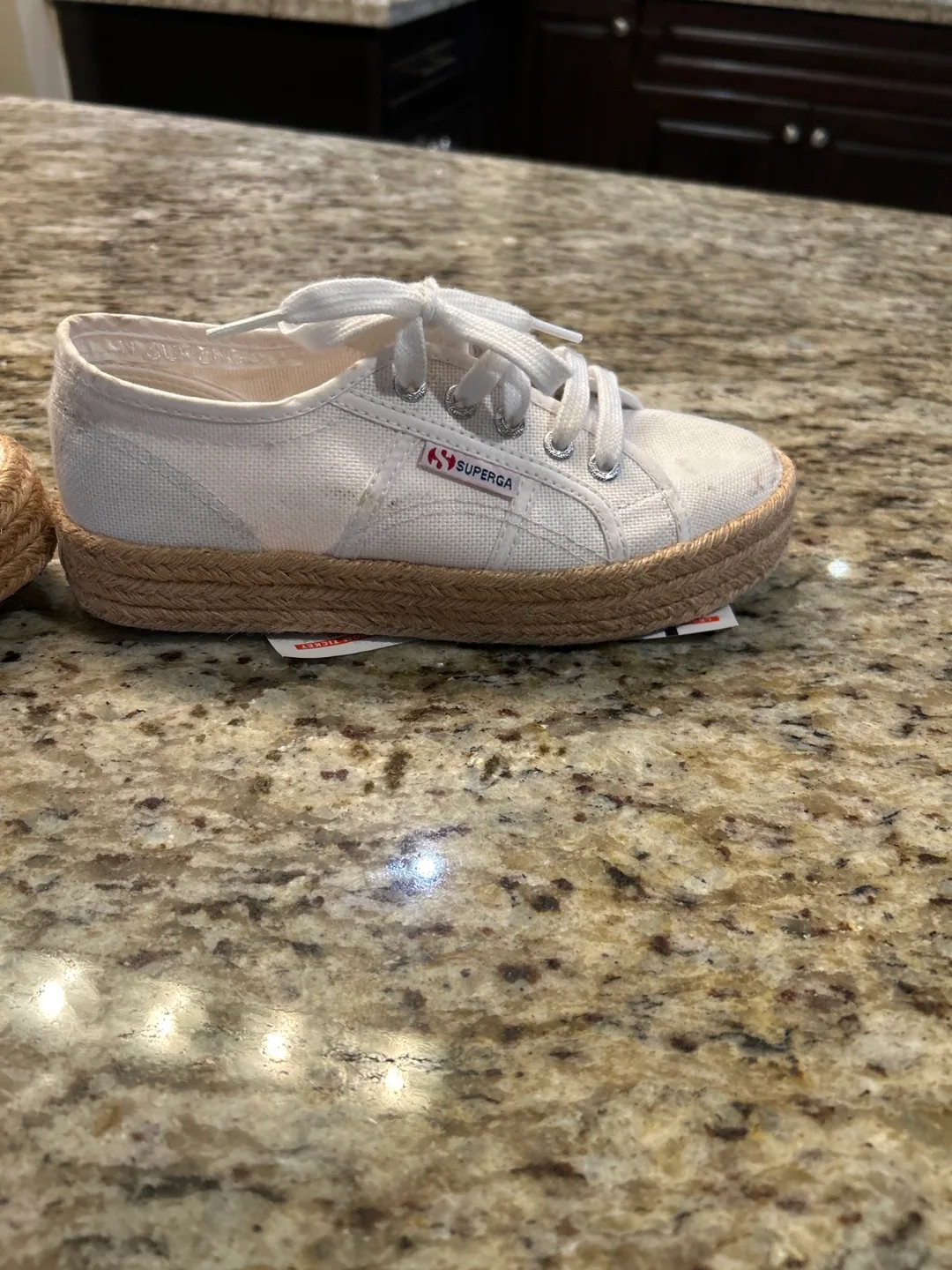 Superga White Espadrille Sneakers - Size 36 image indicator(3)
