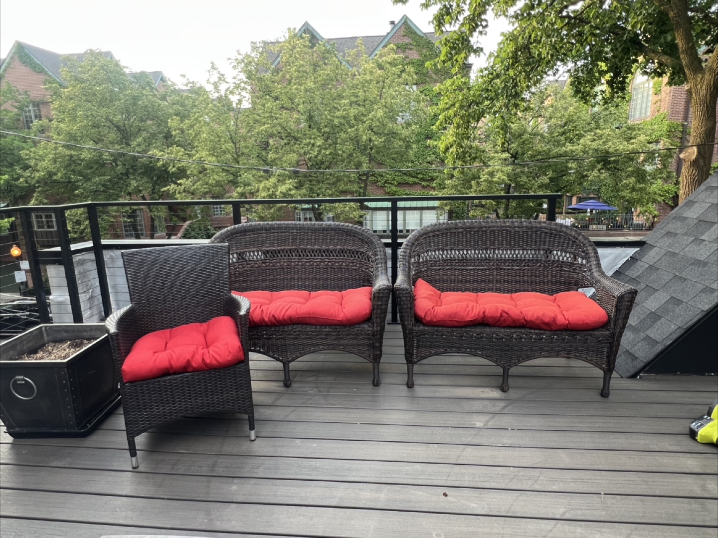 Outdoor Patio Furniture Set - faux wicker