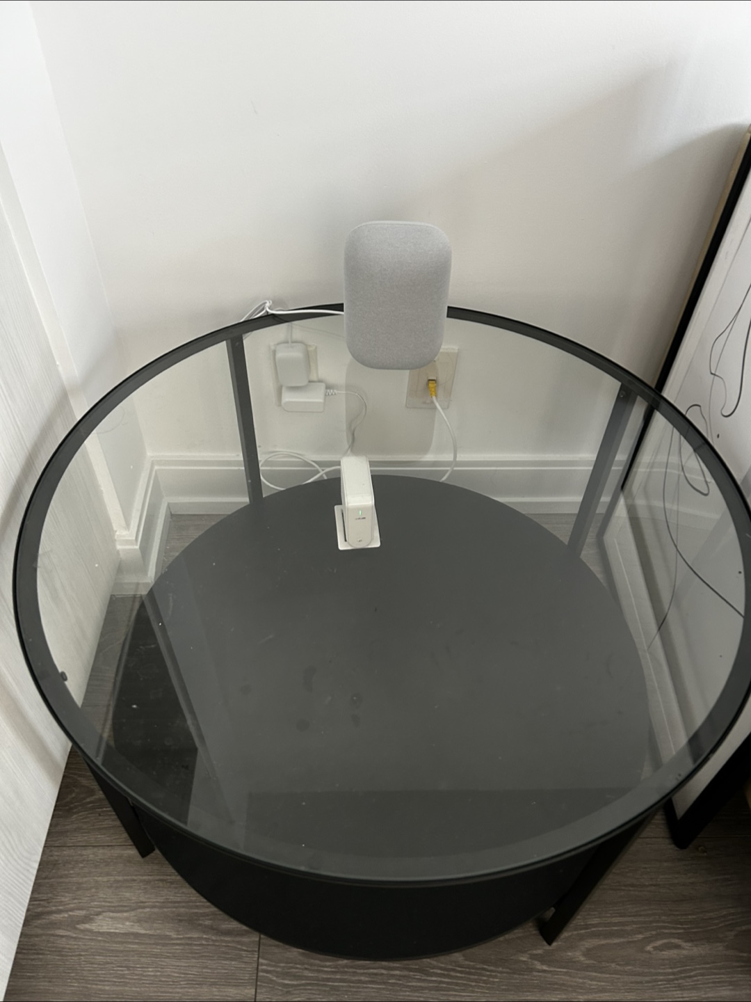 Black Round Coffee Table - photo 4