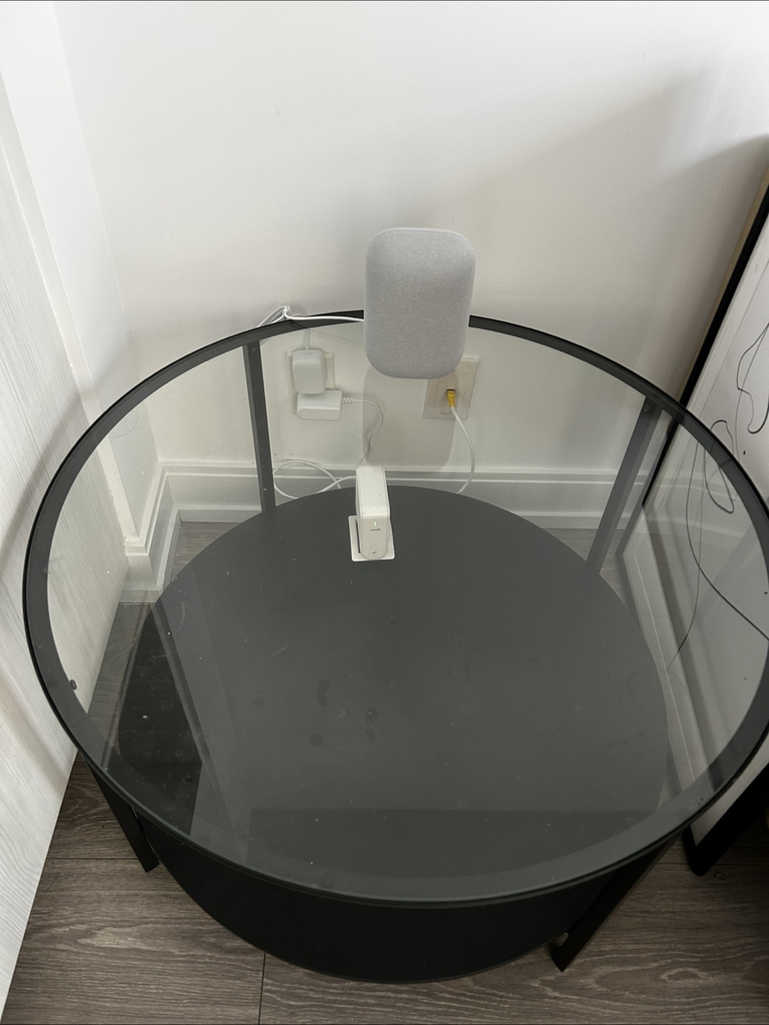 Black Round Coffee Table