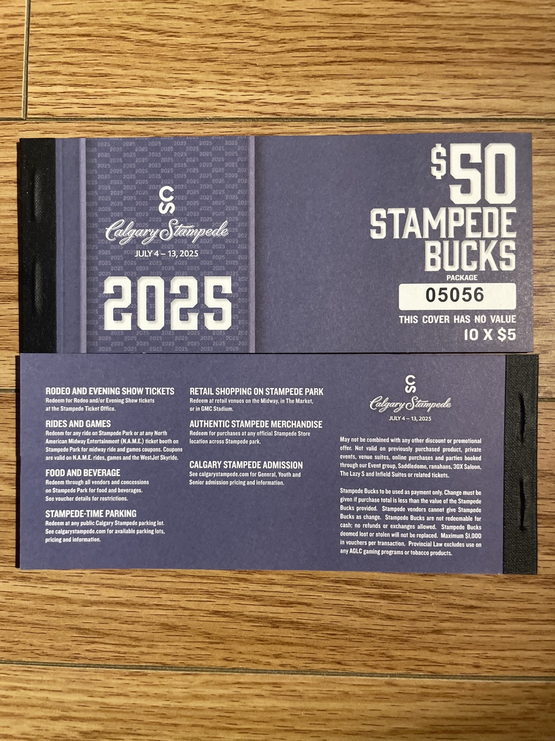 $50 Calgary Stampede Bucks $5 x 10