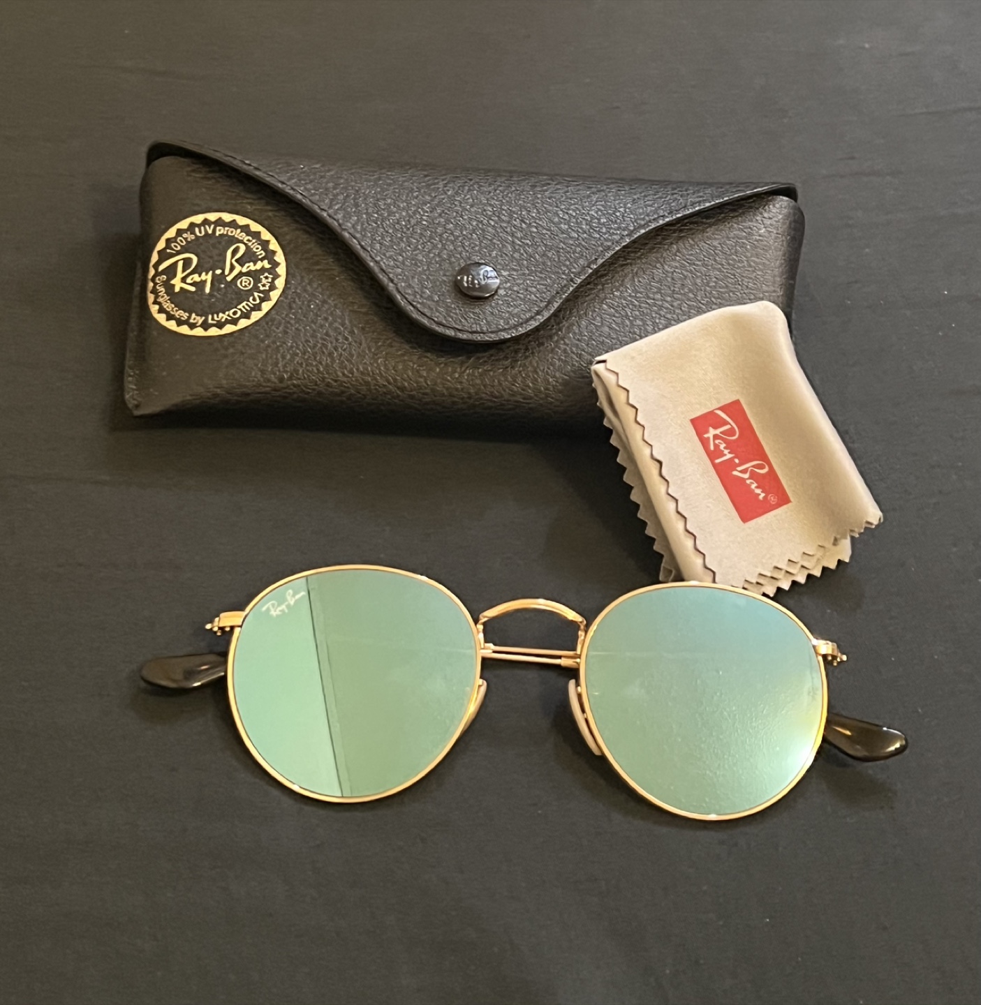 Ray-Ban Round Sunglasses with Case and Cloth - photo 2