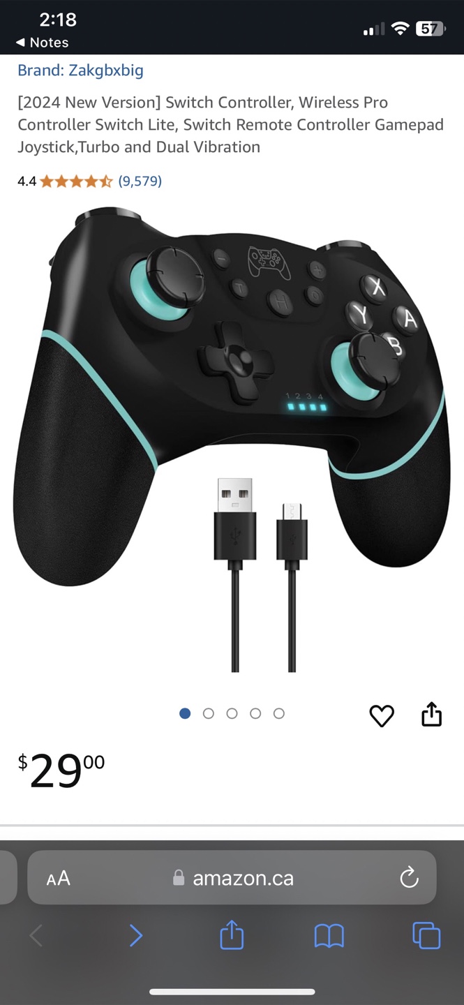 Wireless Pro Controller for Nintendo Switch