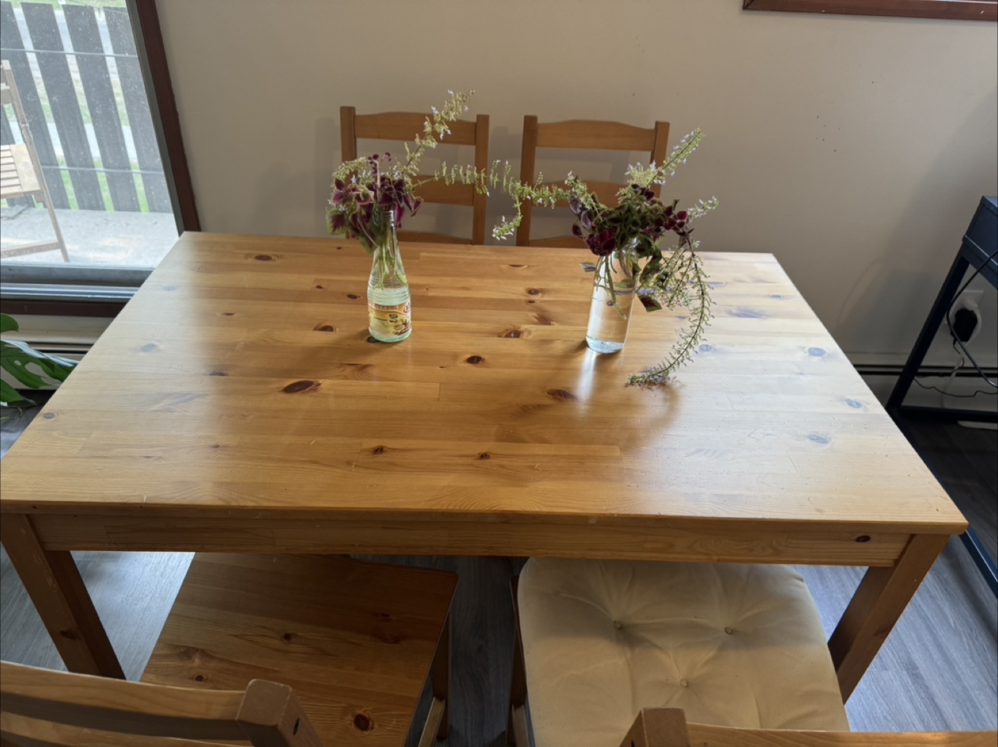 IKEA HAGERNAS SET Wooden Dining Table Set - photo 2