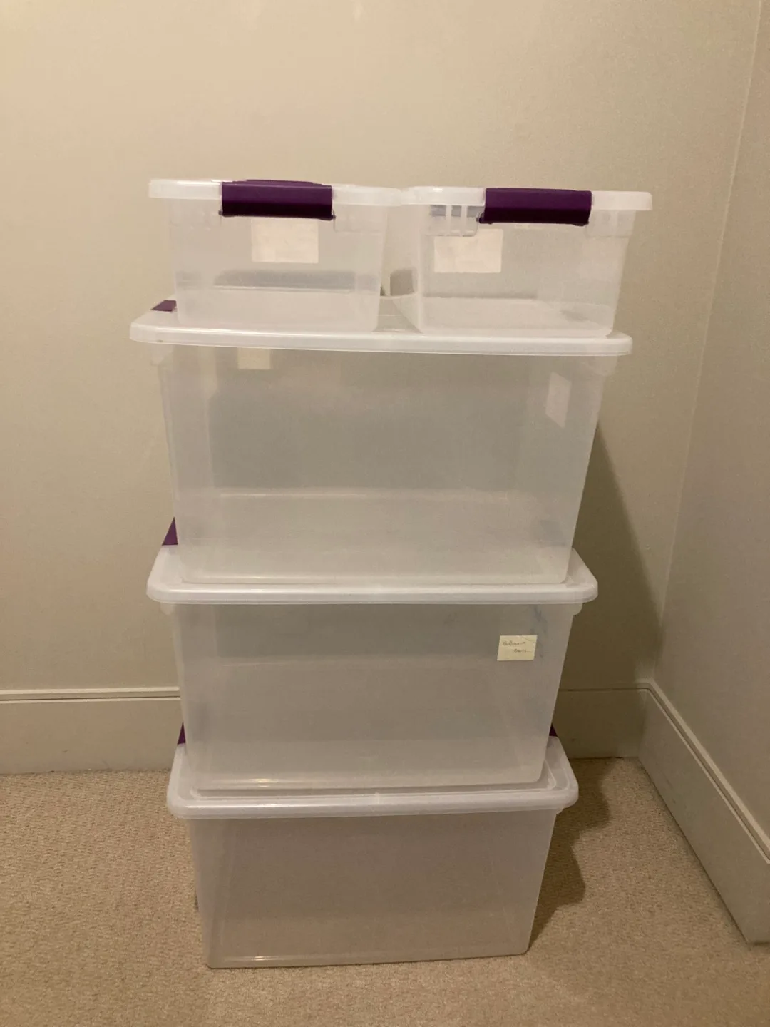 5 Clear Storage Containers (62L and 14L) image indicator(2)