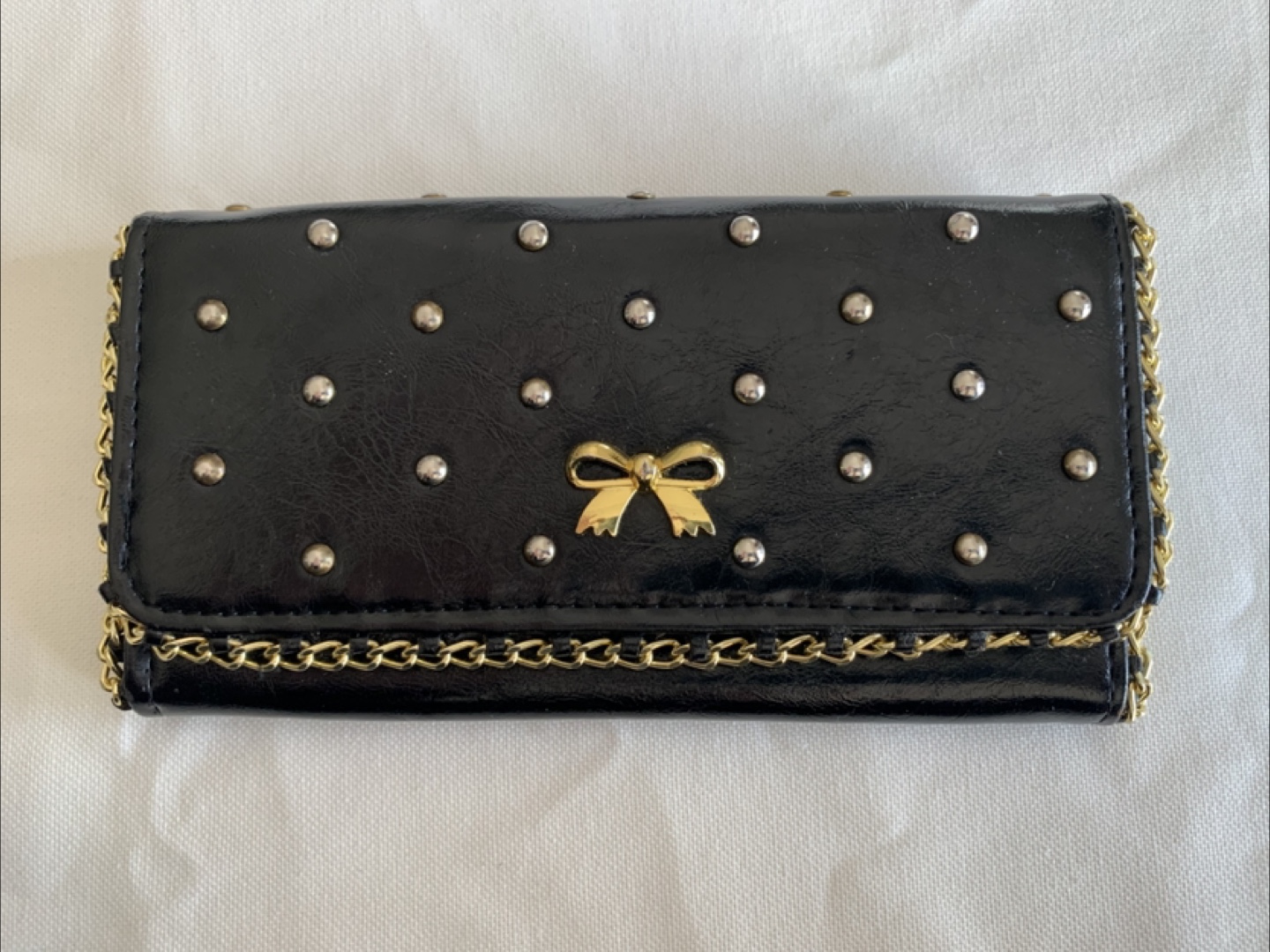 Icing Black Wallet Clutch