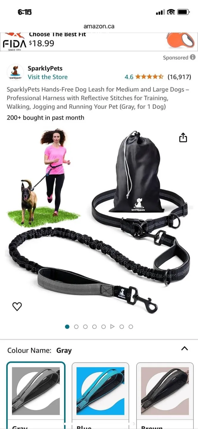 SparklyPets Hands-Free Dog Leash image indicator(3)