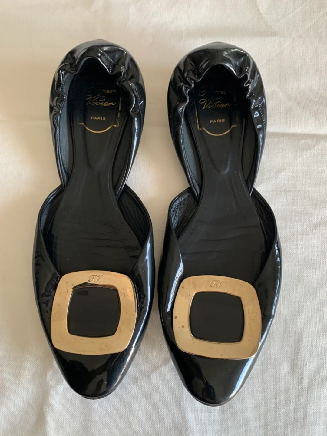 Roger Vivier Black Flats - Size 40 thumbnail