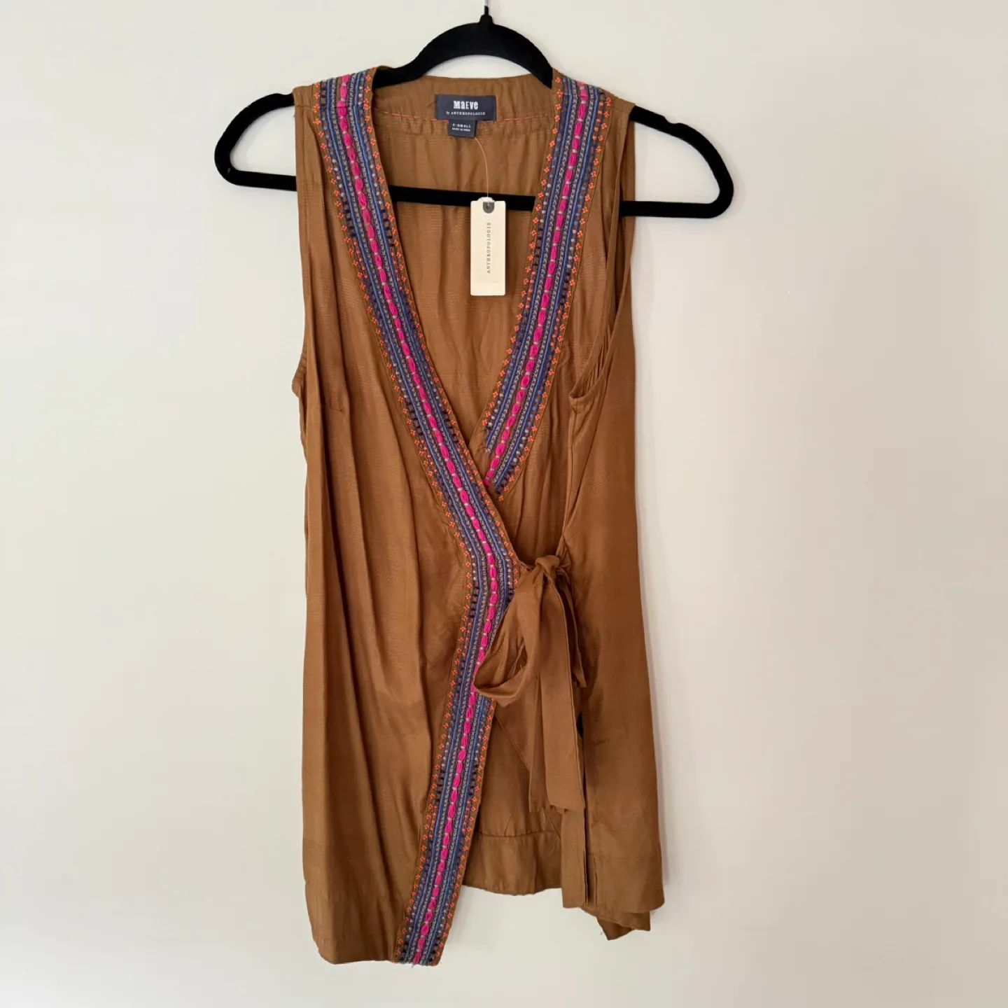 Size XS Maeve Tunic Wrap Top thumbnail
