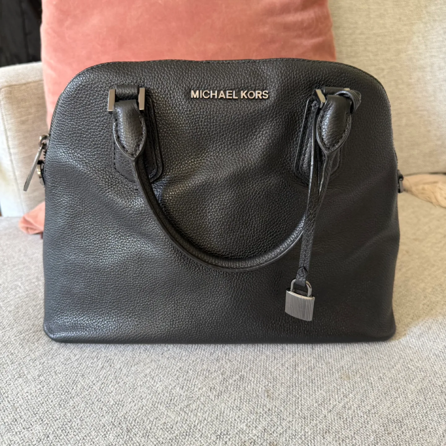 Michaels Kors Dome Satchel (Has some defects but still good) thumbnail