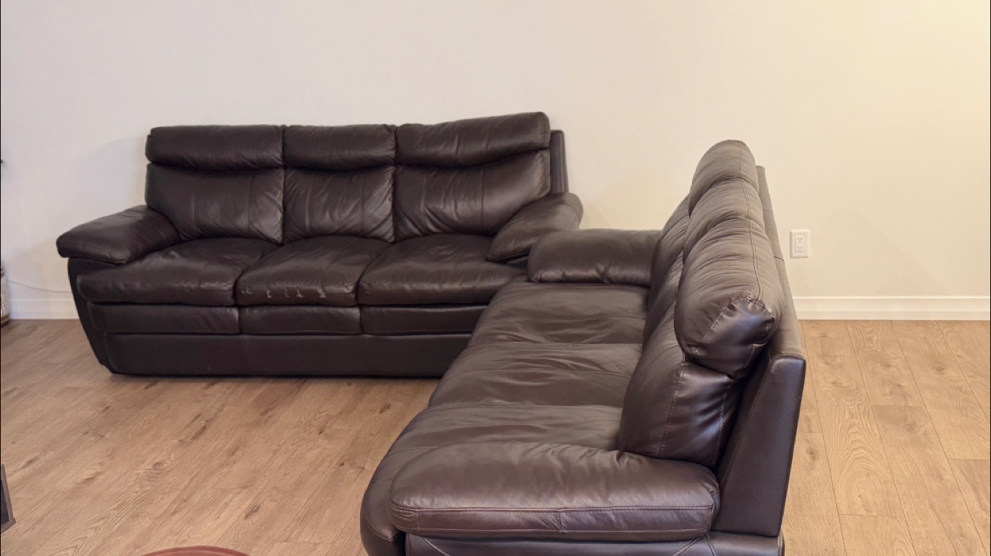 Leather Sofa Set