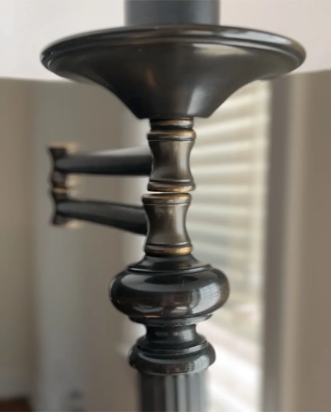 Restoration Hardware Heavy Brass Floor Lamp image indicator(4)