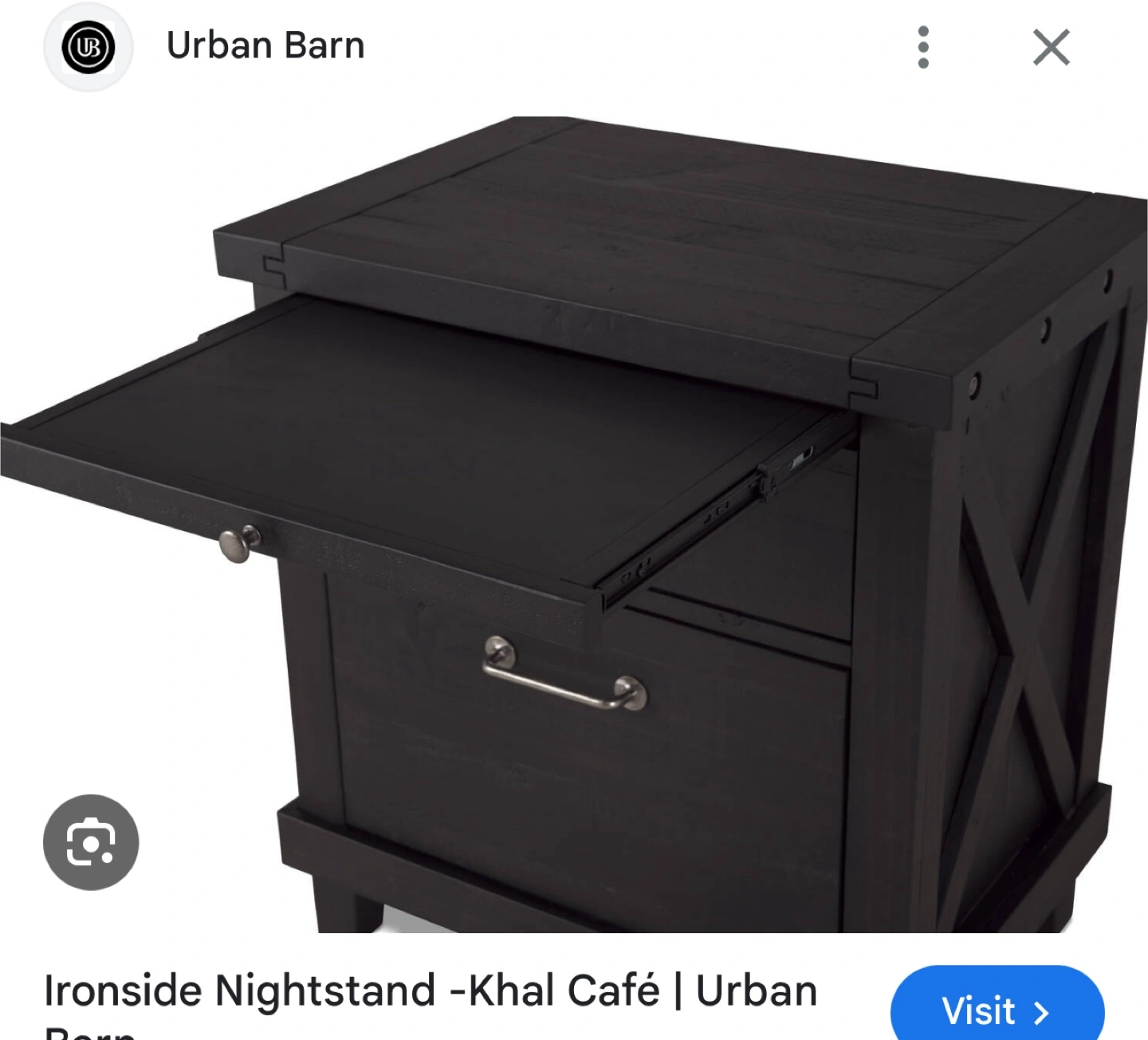 Rustic Farmhouse Bed Frame and night stands from urban barn