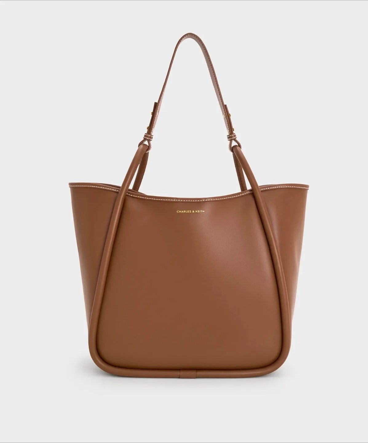 Charles & Keith Brown Tote Bag thumbnail