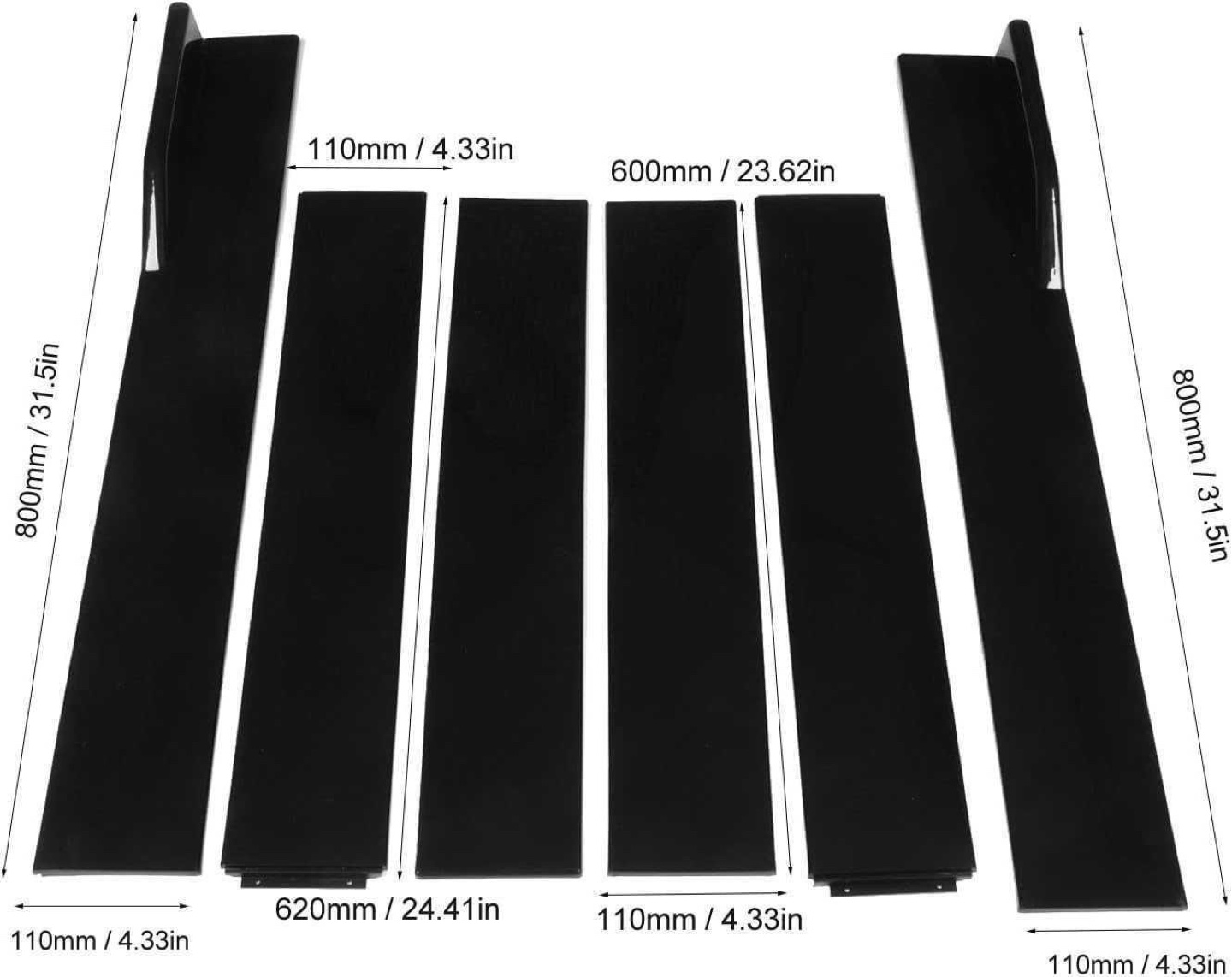 Black Car Body Kit