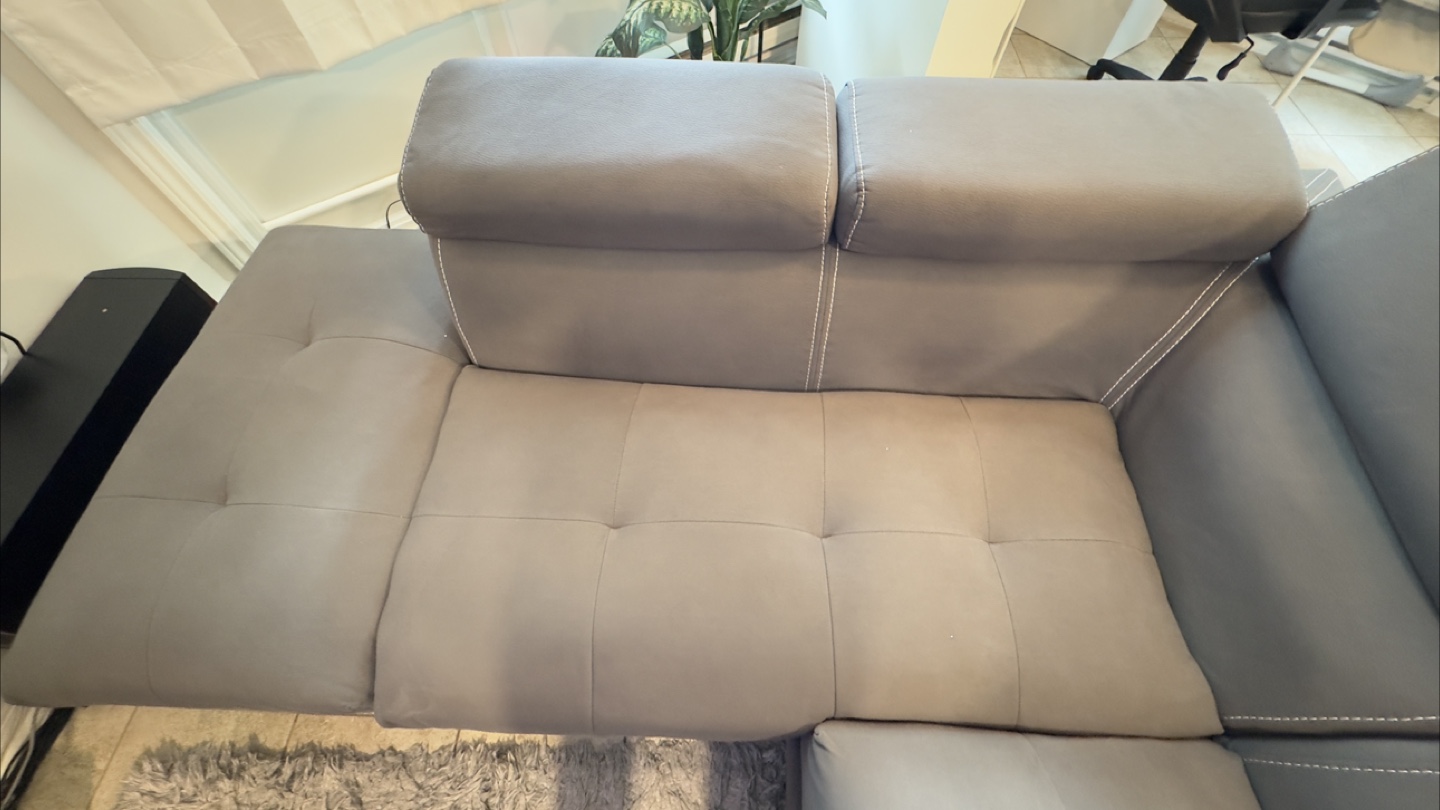 Grey Couch with storage - photo 3