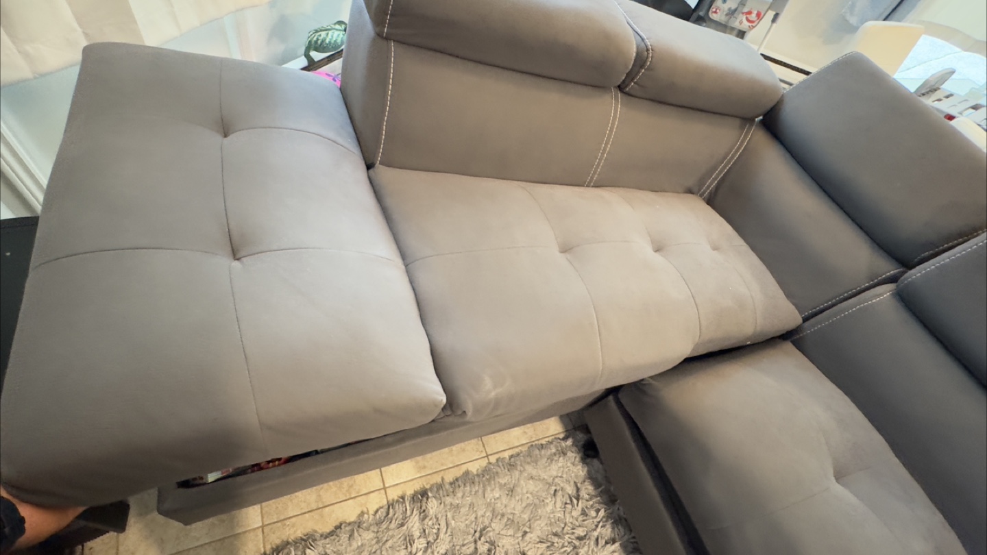 Grey Couch with storage - photo 2