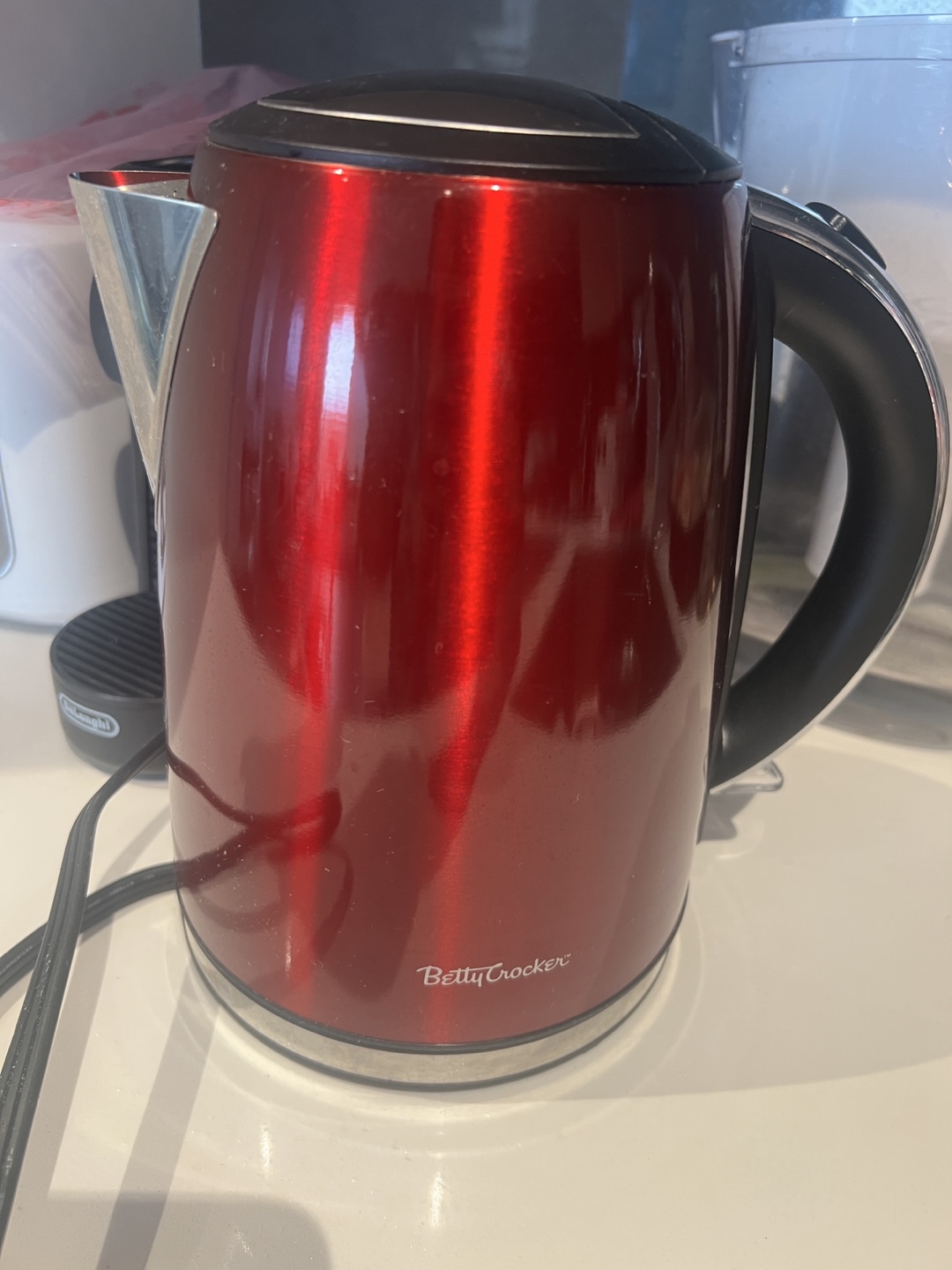 Betty Crocker Red Electric Kettle