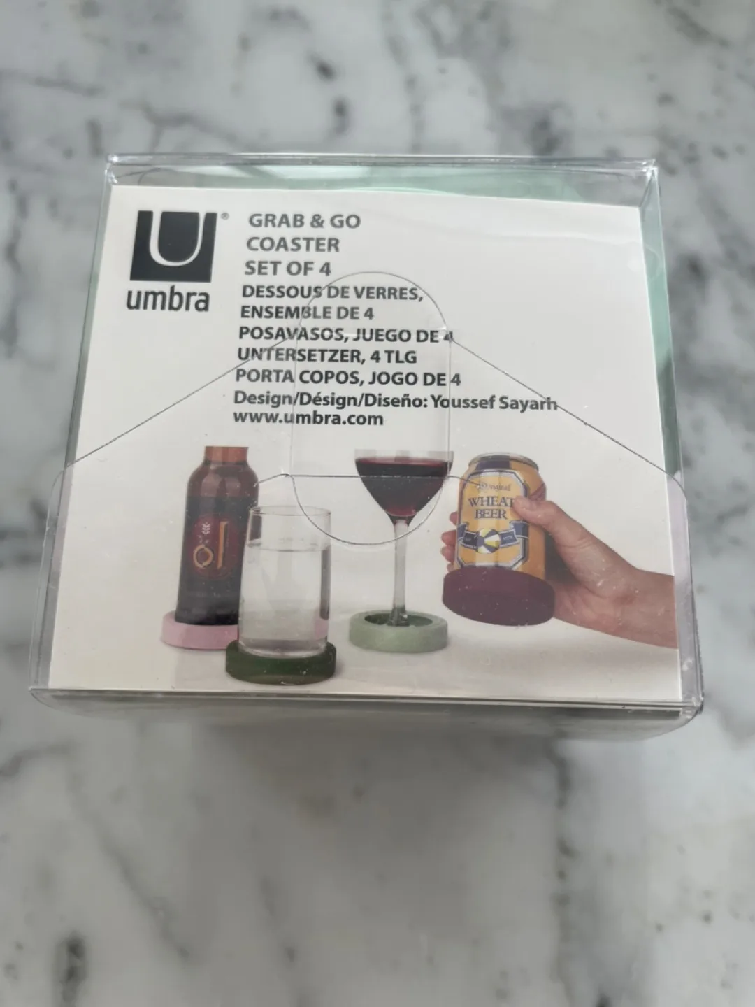 Umbra 4 Grab & Go silicone Coasters image indicator(2)
