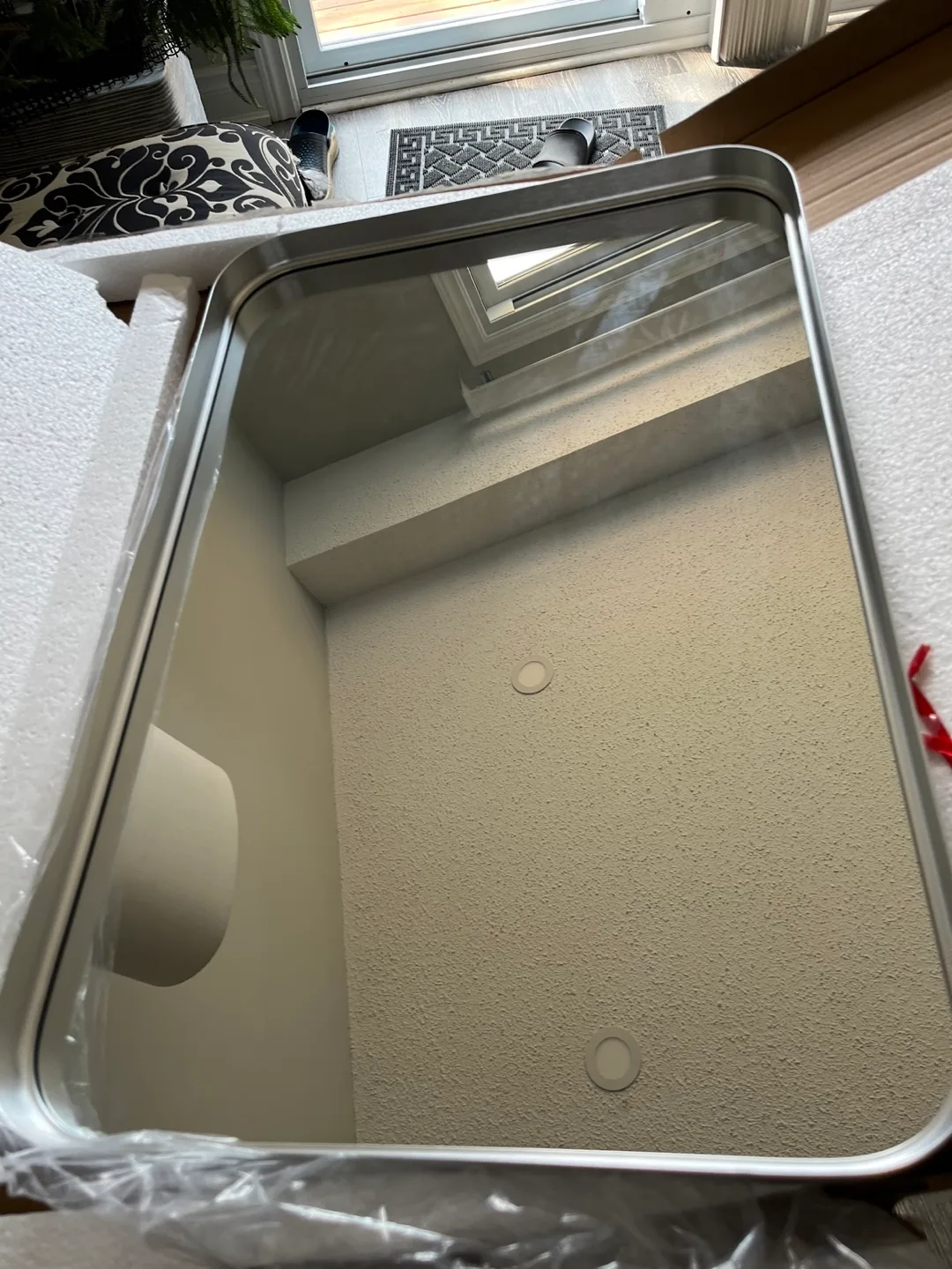 New Bathroom Mirror metal frame image indicator(4)