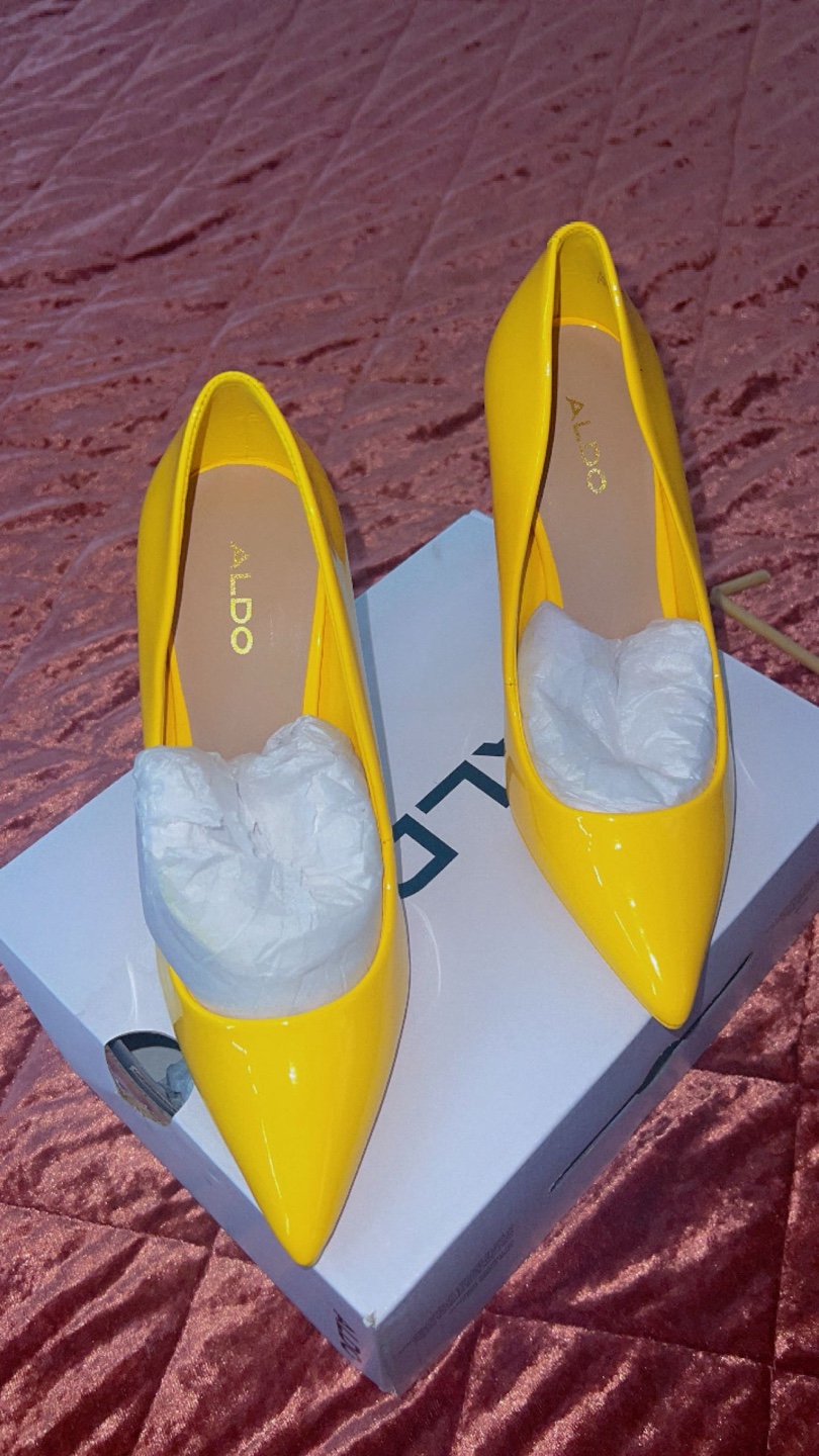 Bright Yellow Heels