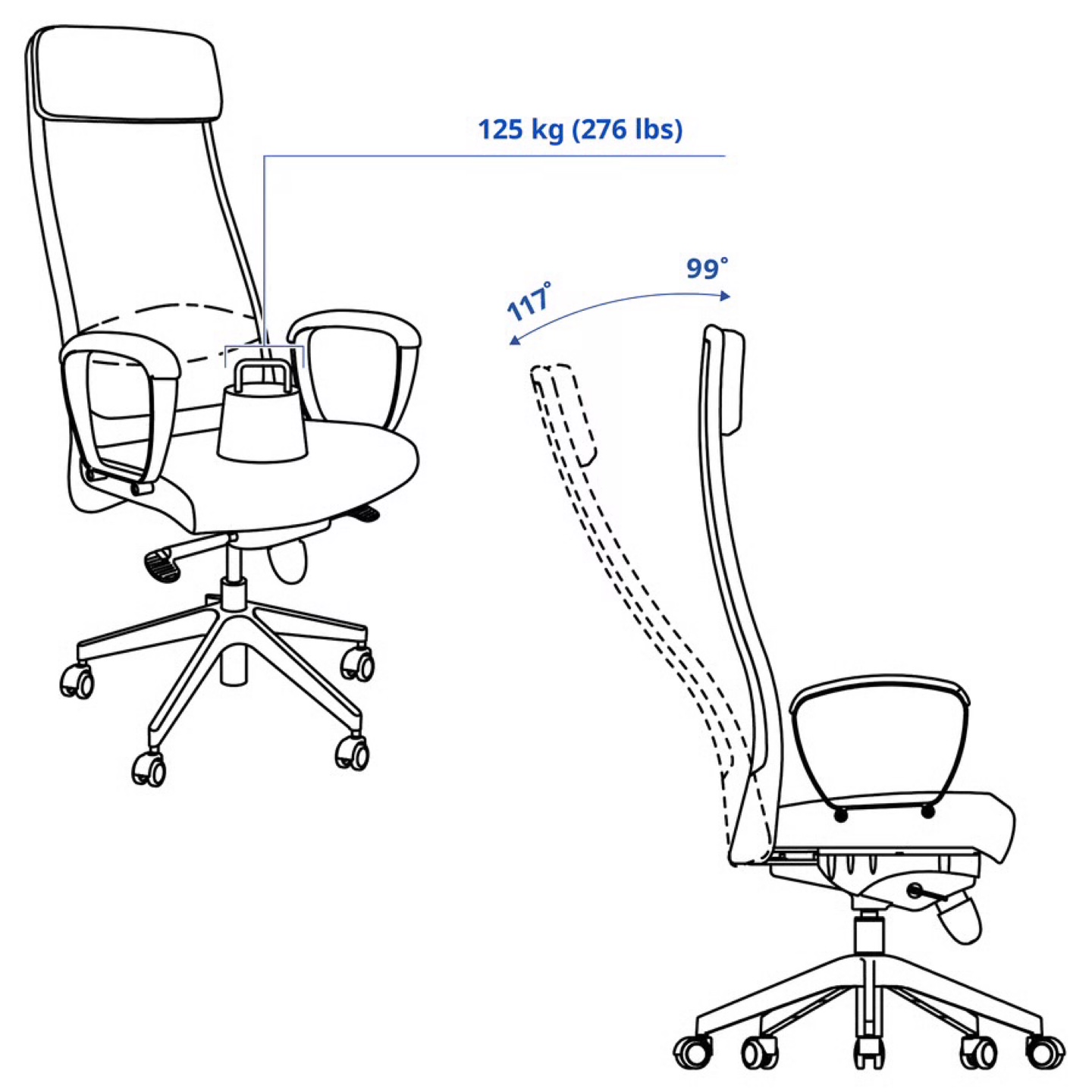 Ikea Markus Office Chair - Black - photo 5