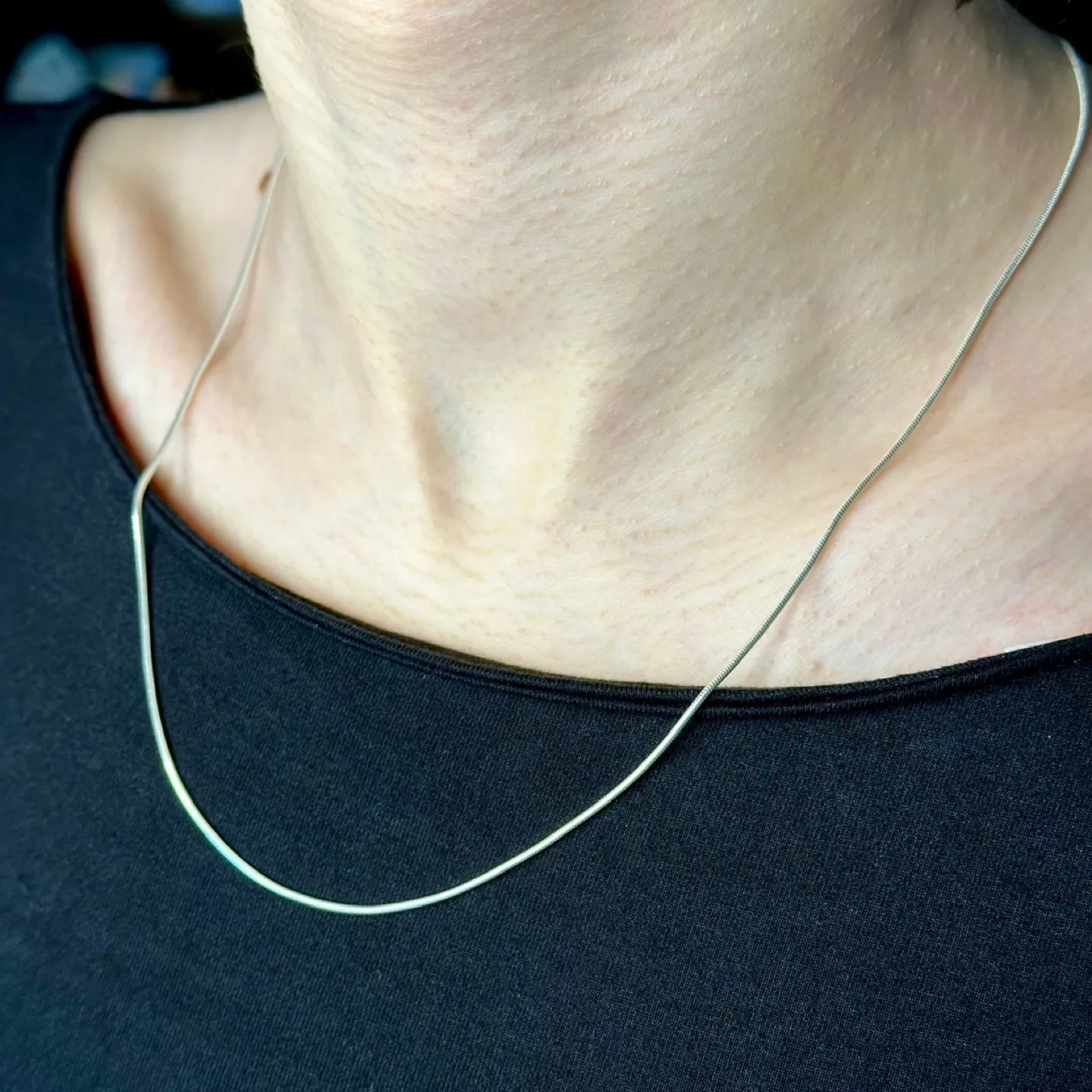 Sterling 925 Silver Snake Chain Necklace - 20” thumbnail